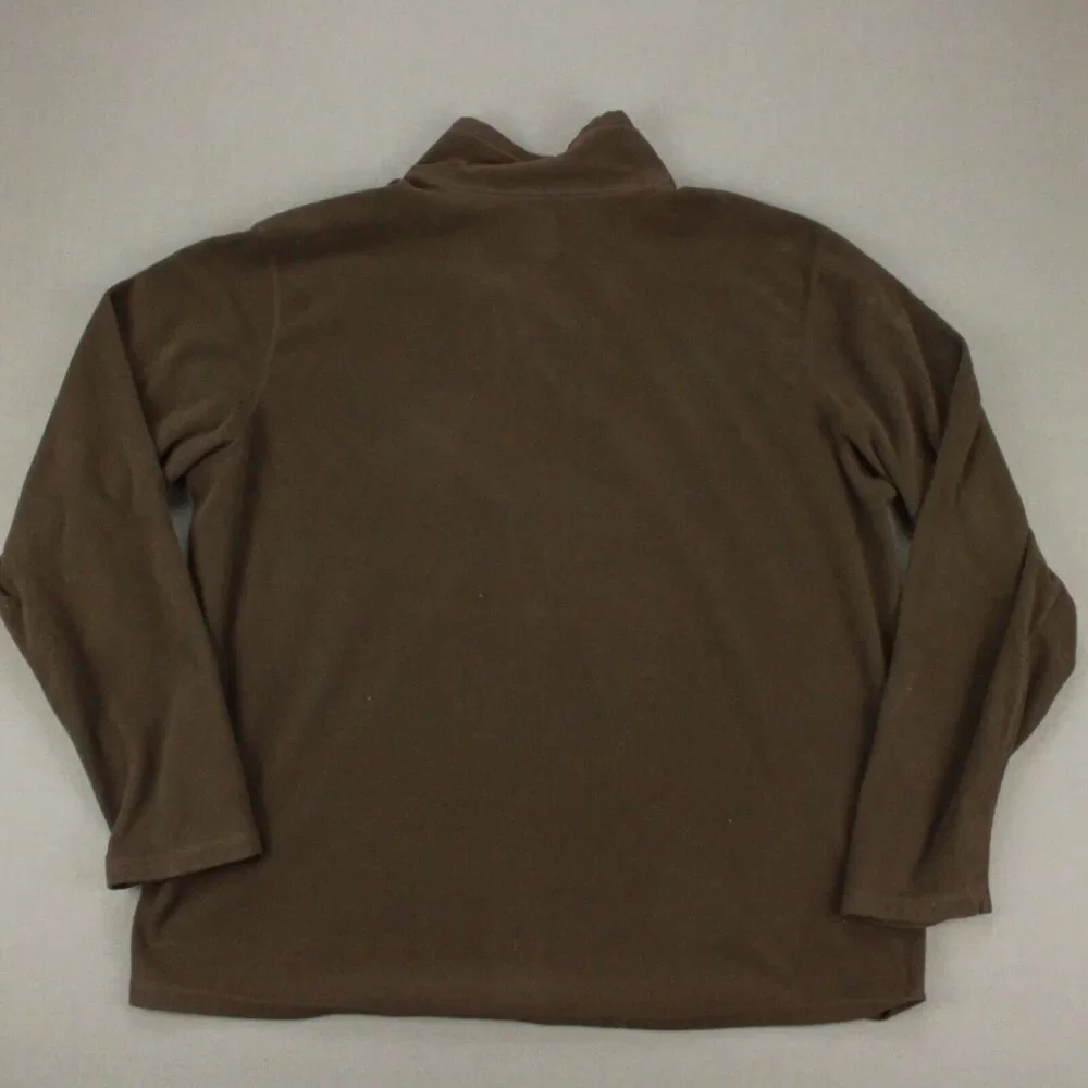 Eddie Bauer First Ascent Mens XXL Brown Fleece Quarter Zip Pullover - Picture 5 of 9